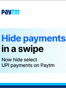 Hide payment in a swipe TaazaDaily365