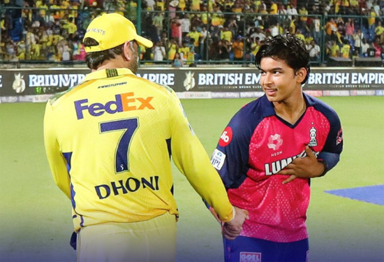 Vaibhav Suryavanshi Dhoni IPL 2025 TaazaDaily365