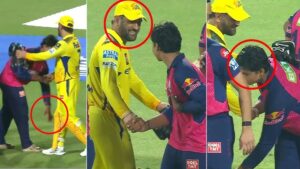 Vaibhav Suryavanshi Touches MS Dhoni Feet TaazaDaily365