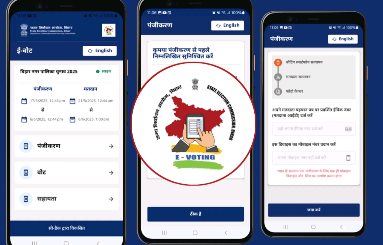 Bihar 1st Voting Mobile Phone App TaazaDaily365 Business